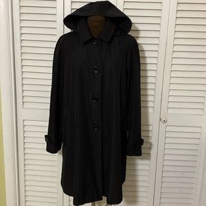 Vintage 90’s Calvin Klien Black Raincoat  size LG